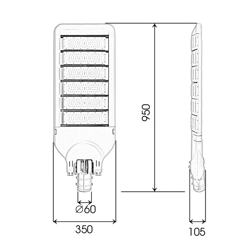 Đèn LED đường phố D01 Module SMD - Công suất 300W - Ảnh 8