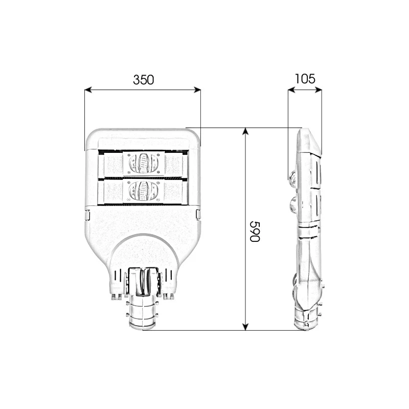 Đèn LED đường phố D01 Module COB - Công suất 100W - Ảnh 5