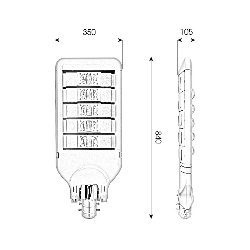 Đèn LED đường phố D01 Module COB - Công suất 250W - Ảnh 10