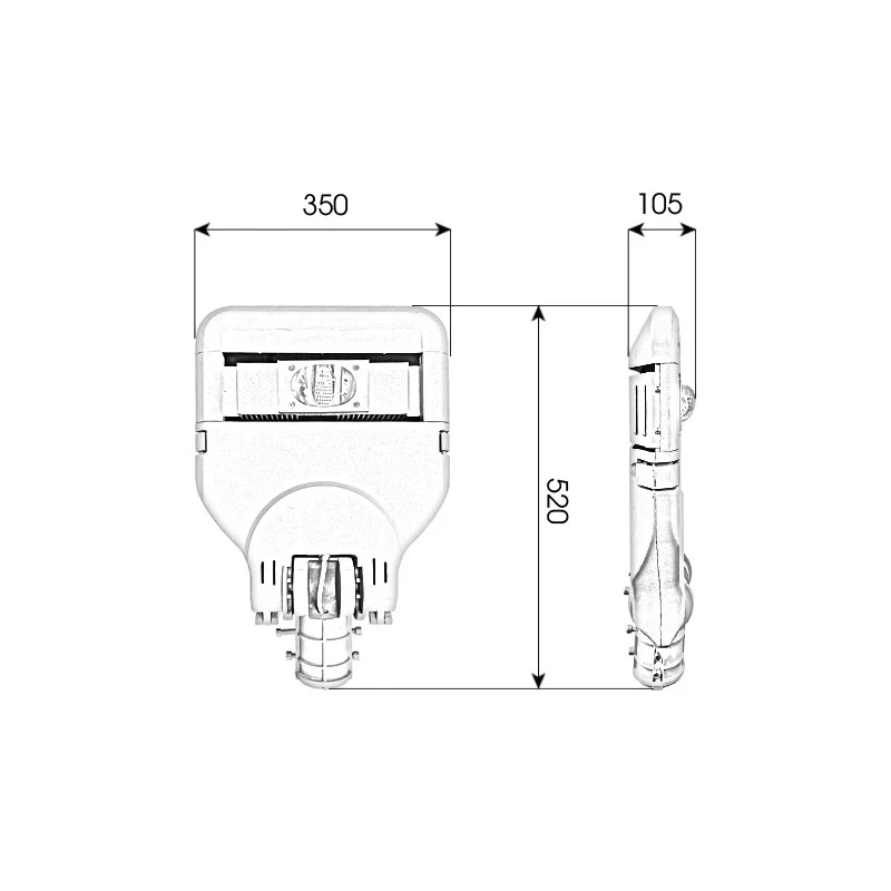 Đèn LED đường phố D01 Module COB - Công suất 50W - Ảnh 5
