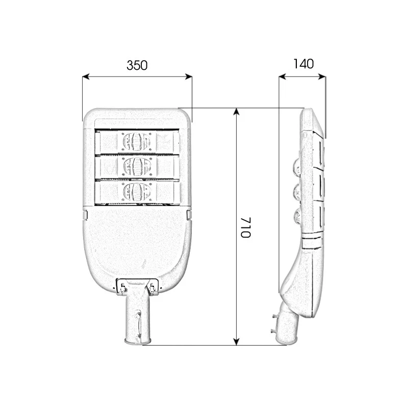 Đèn LED đường phố D02 Module COB - Công suất 150W - Ảnh 10