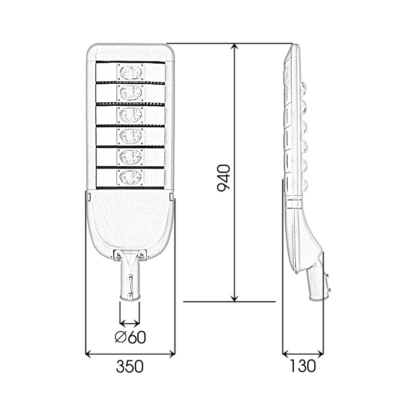 Đèn LED đường phố D02 Module COB - Công suất 300W - Ảnh 8