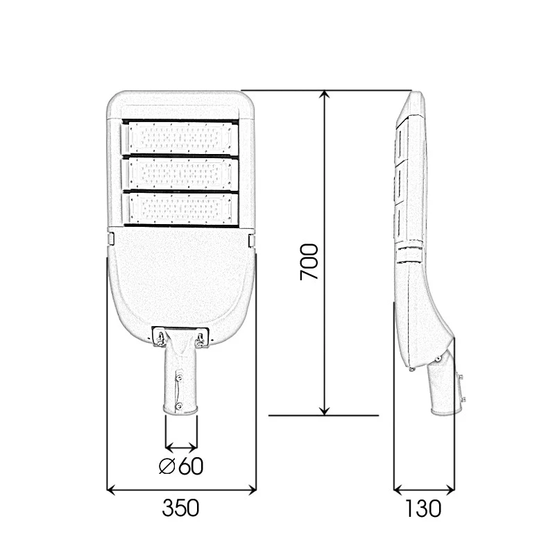 Đèn LED đường phố D02 Module SMD - Công suất 150W - Ảnh 8