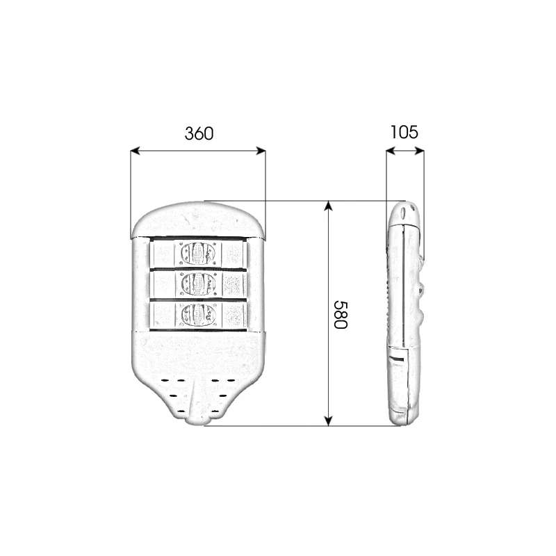 Đèn LED đường phố D03 Module COB - Công suất 150W - Ảnh 9