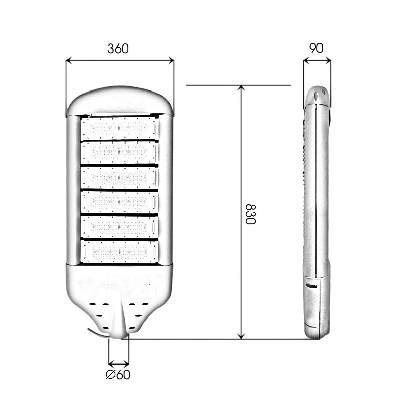 Đèn LED đường phố D03 Module SMD - Công suất 300W - Ảnh 10