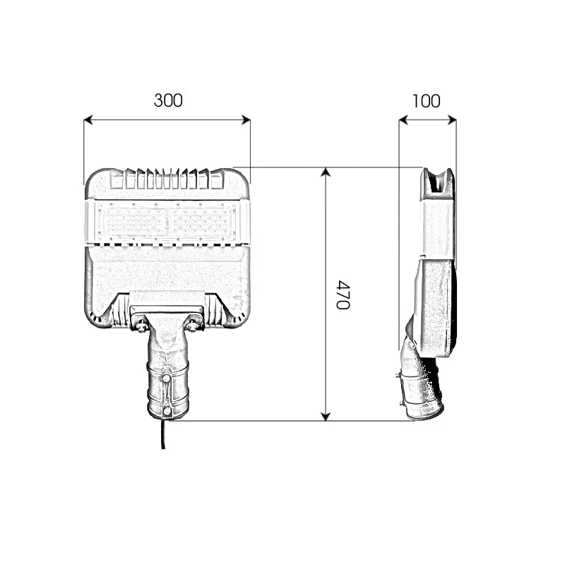 Đèn LED đường phố D15 chip LED SMD - Công suất 50W - Ảnh 9