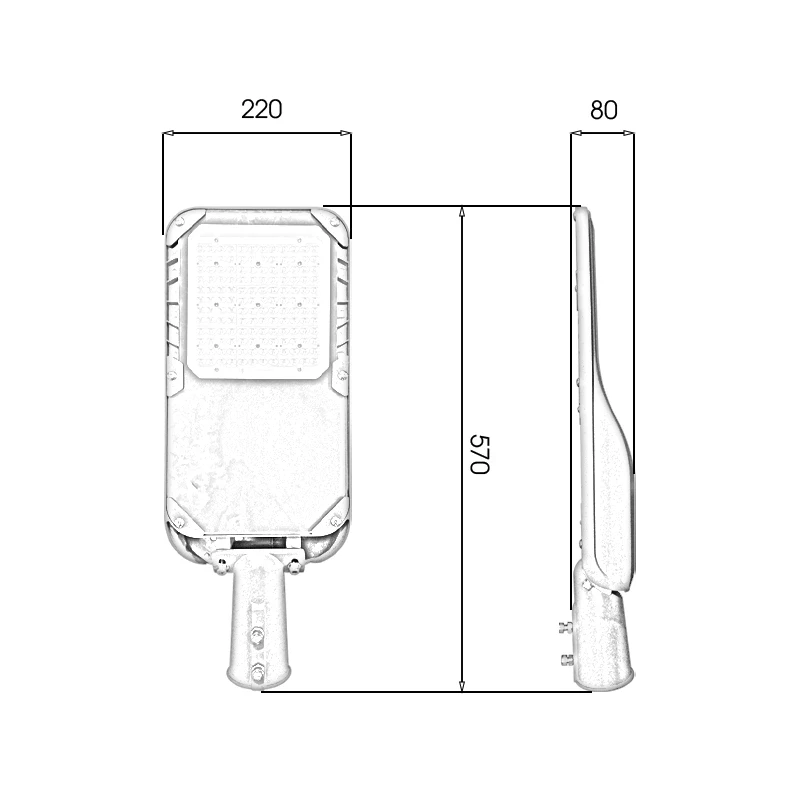 Đèn LED đường phố D22 chip LED SMD - Công suất 100W - Ảnh 9
