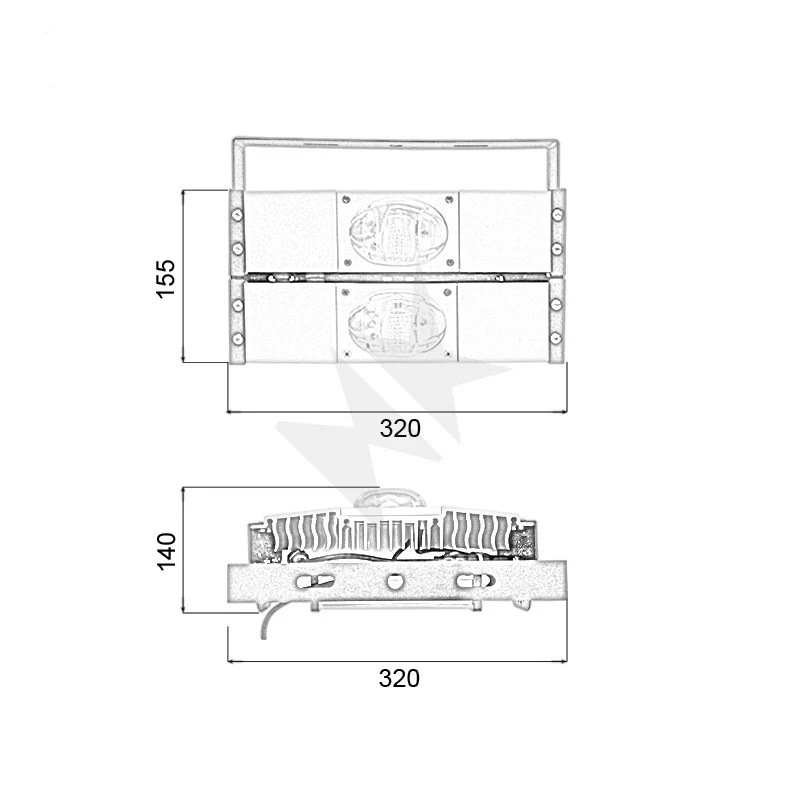 Đèn pha LED module COB P03 - Công suất 100W - Ảnh 7