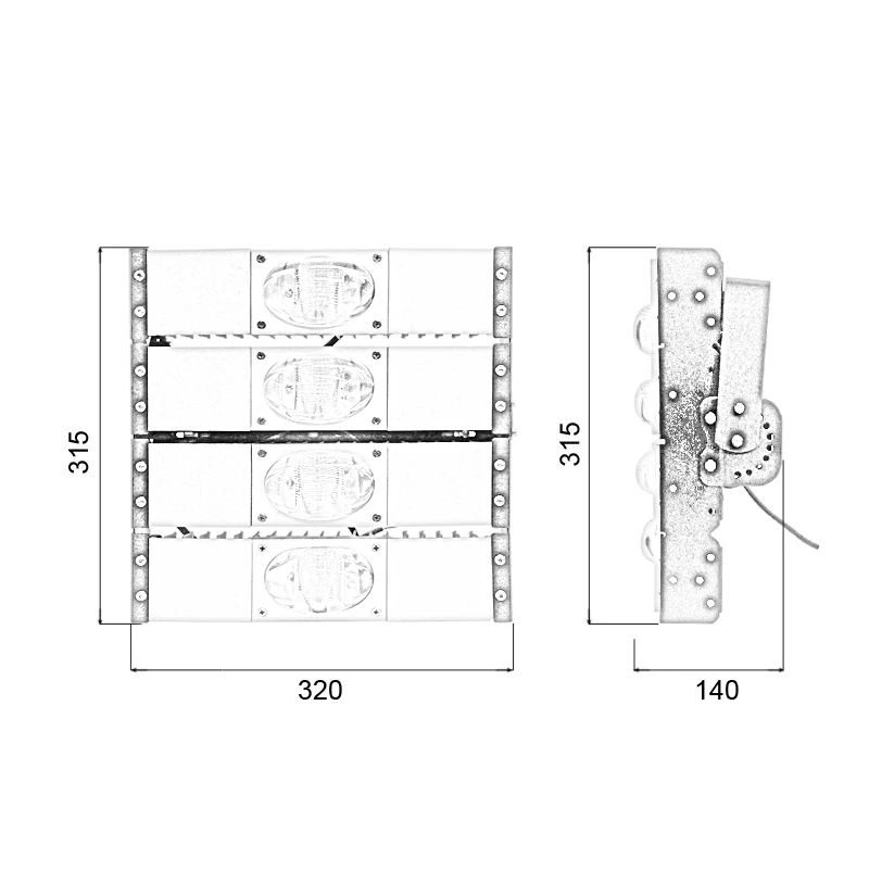 Đèn pha LED module COB P03 - Công suất 200W - Ảnh 6