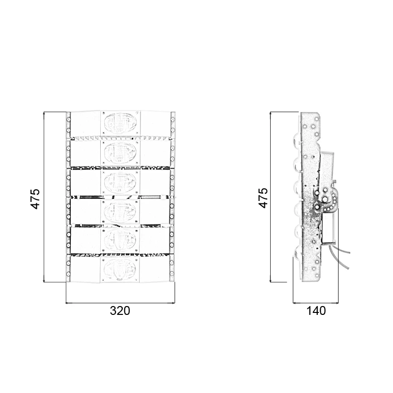 Đèn pha LED module COB P03 - Công suất 300W - Ảnh 7