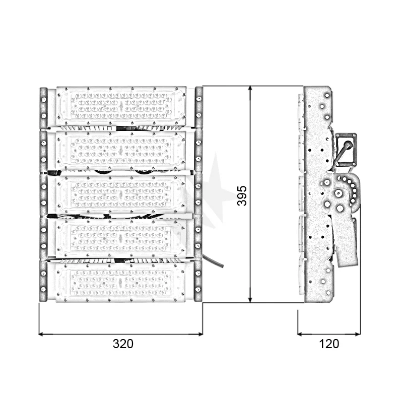 Đèn pha LED module SMD P03 - Công suất 250W - Ảnh 9