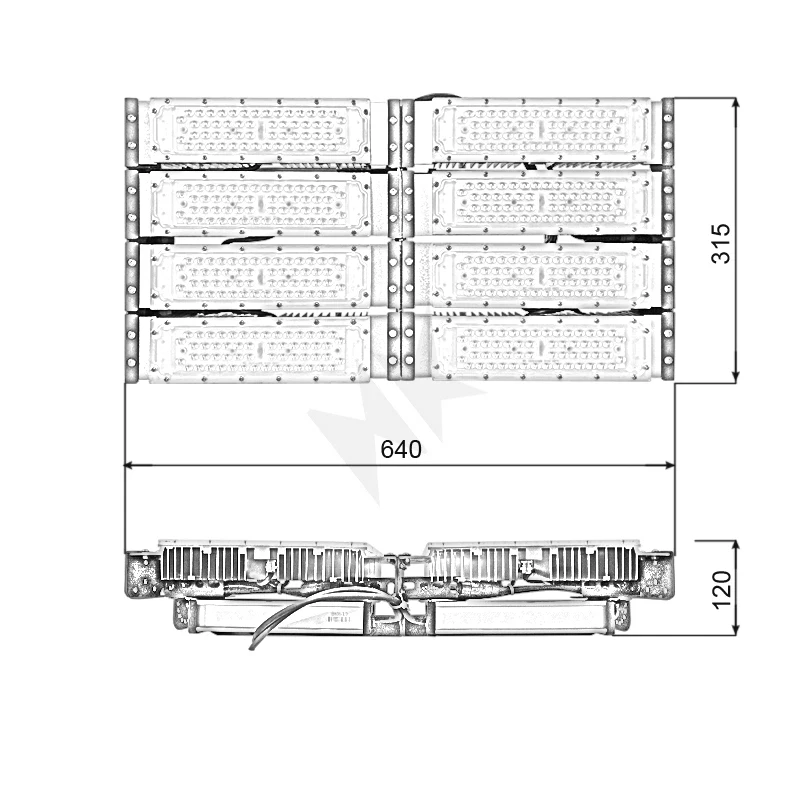 Đèn pha LED module SMD P03 - Công suất 400W - Ảnh 8