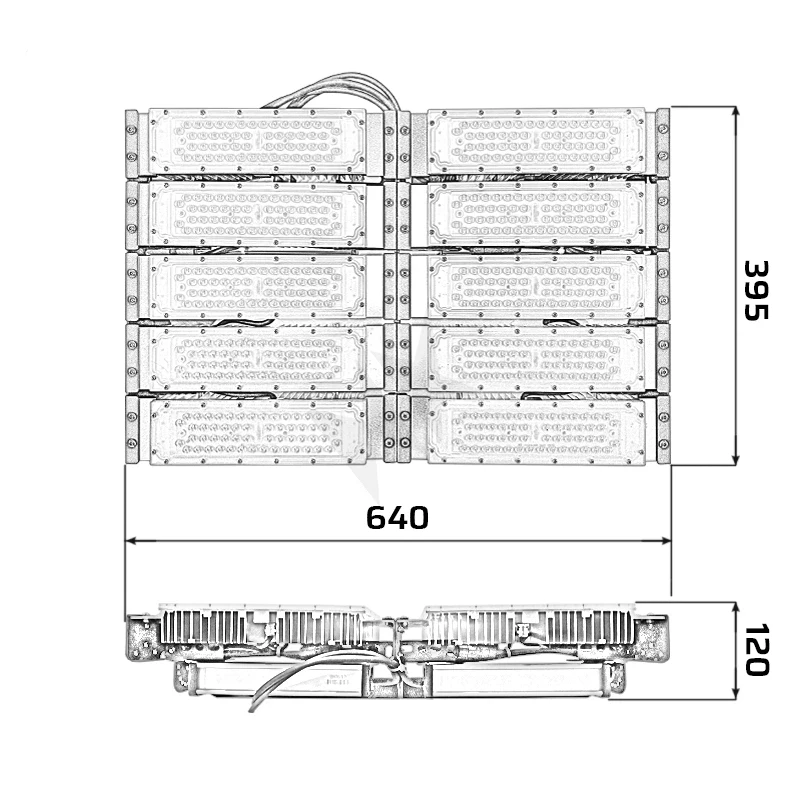 Đèn pha LED module SMD P03 - Công suất 500W - Ảnh 7