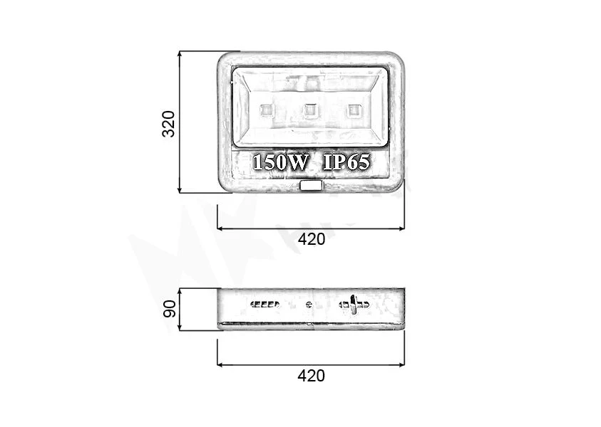 Đèn pha PTR chip LED COB - Công suất 150W - Ảnh 6