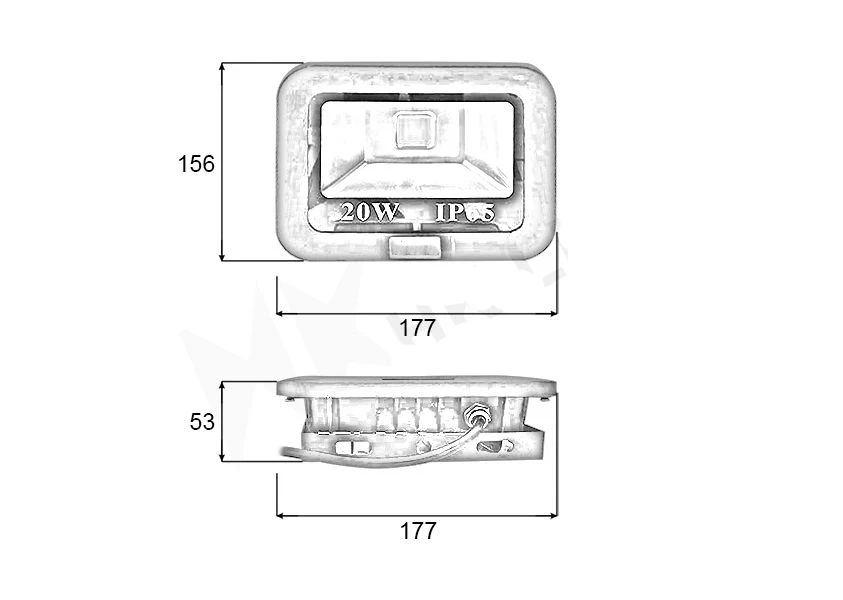 Đèn pha PTR chip LED COB - Công suất 20W - Ảnh 2