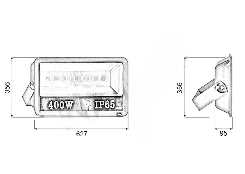 Đèn pha PTR chip LED COB - Công suất 400W - Ảnh 8