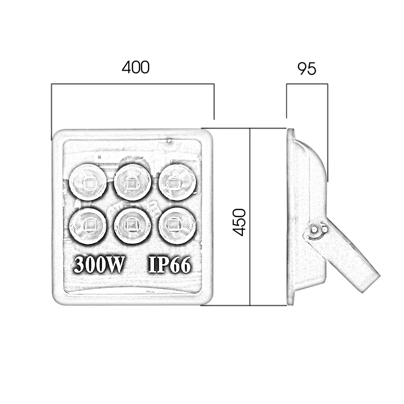 Đèn pha PTV chip LED COB - Công suất 300W - Ảnh 9