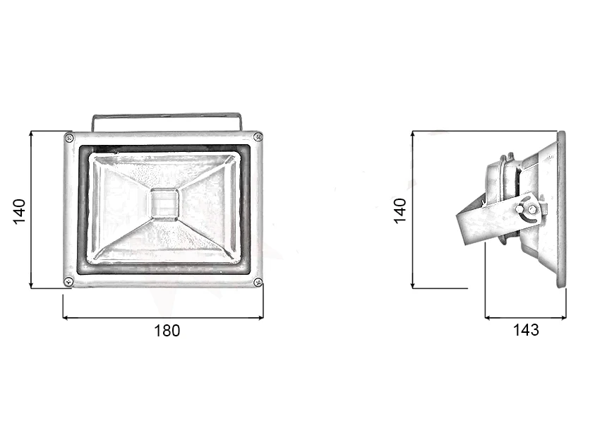 Đèn pha PXH chip LED COB - Công suất 20W - Ảnh 7