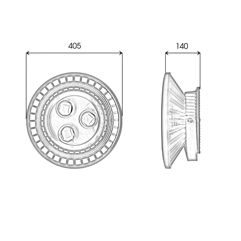 Đèn phòng nổ UFO chip LED COB - Công suất 150W - Ảnh 5