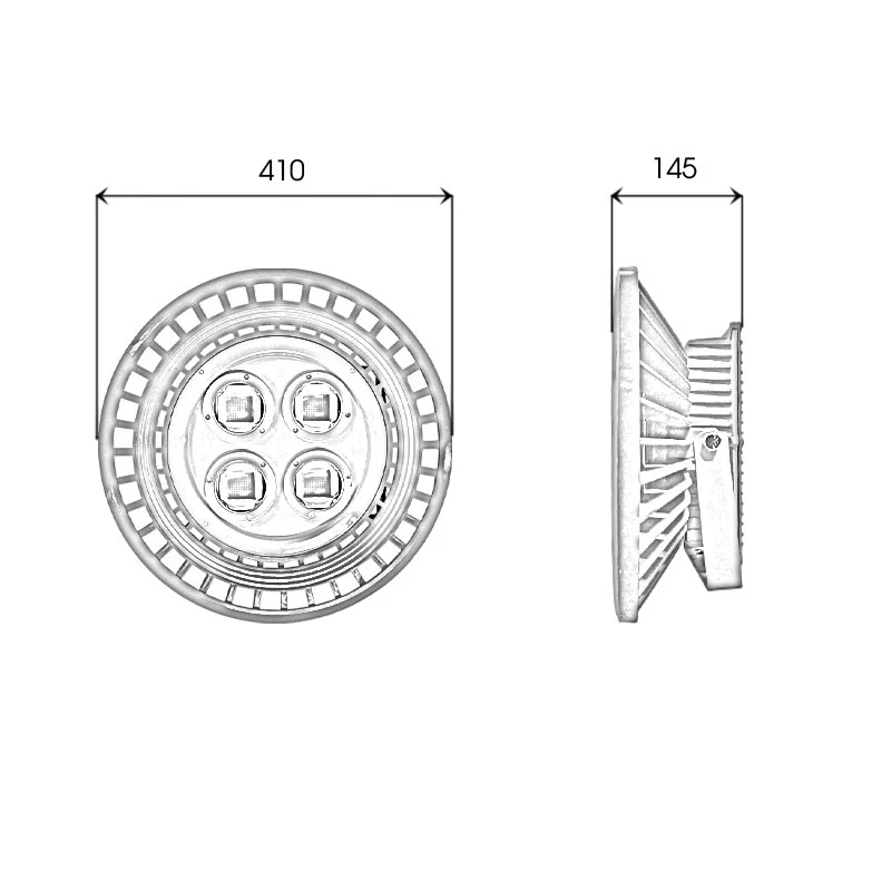 Đèn phòng nổ UFO chip LED COB - Công suất 200W - Ảnh 5