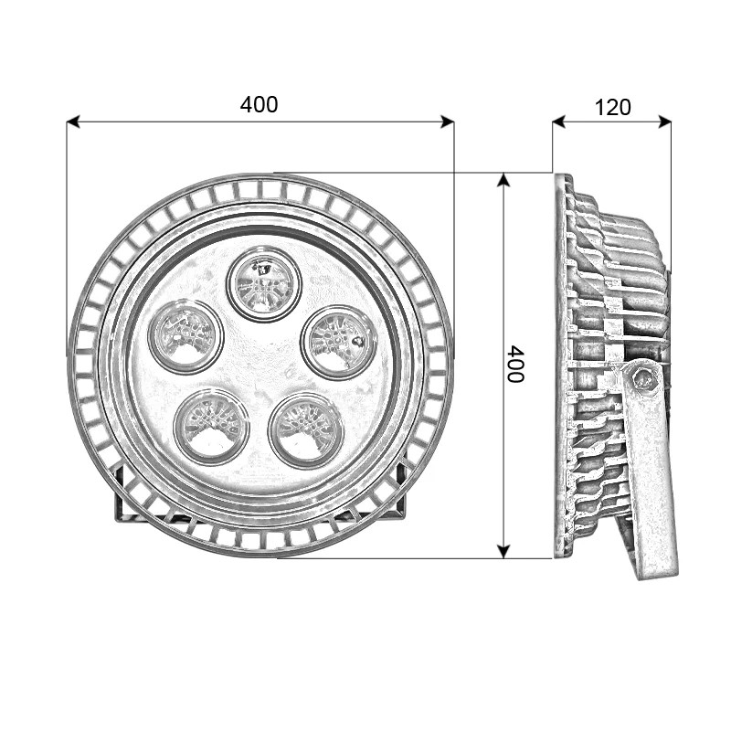 Đèn phòng nổ UFO chip LED COB - Công suất 250W - Ảnh 5