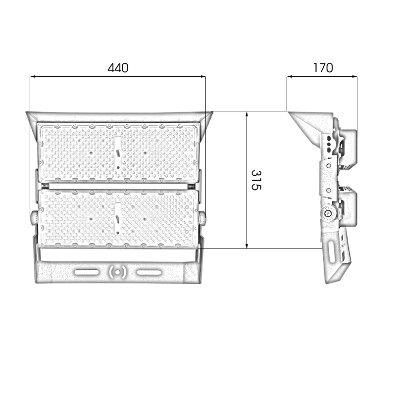Đèn pha LED module SMD P04 - Công suất 400W - Ảnh 5